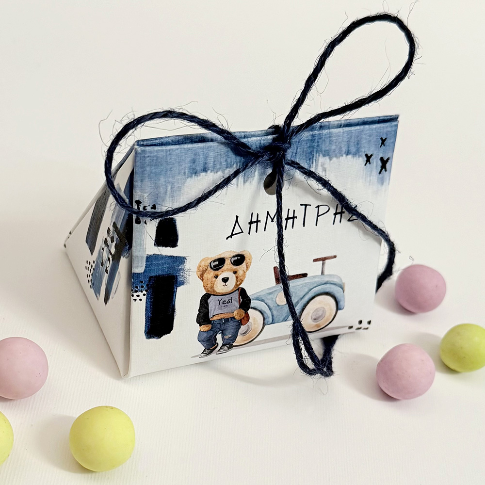 Μπομπονιέρα Βάπτισης Bear Little Boy